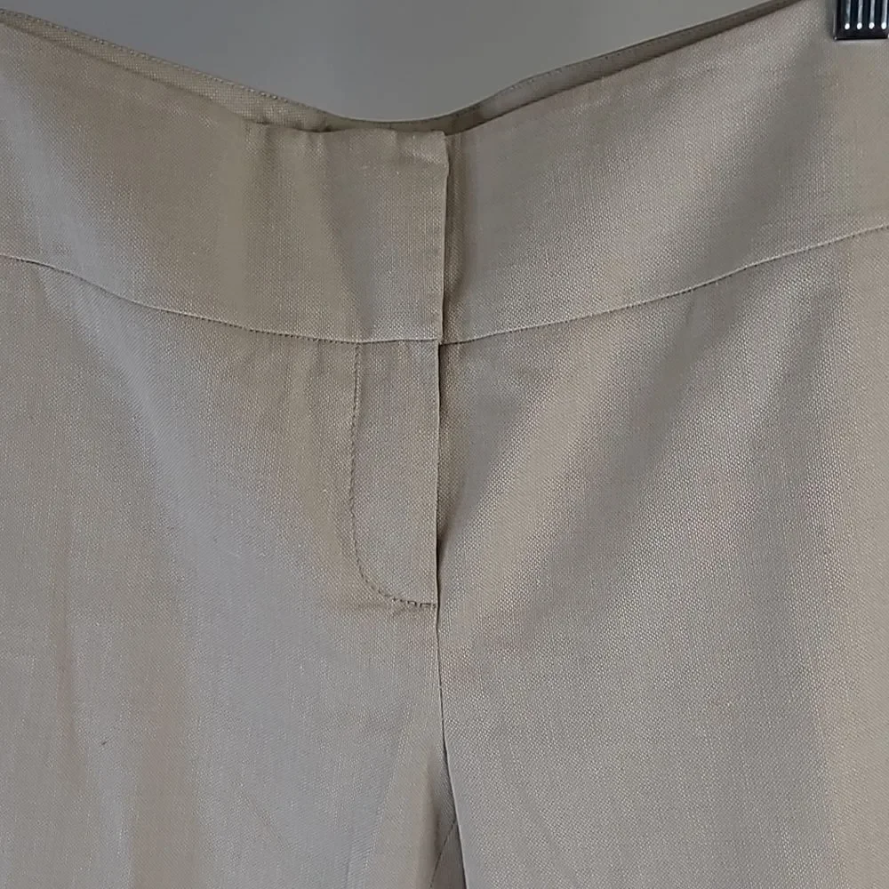 Magaschoni Collection cotton poly ramie spandex blend dress pants